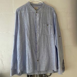 XL Collarless shirt, great for summer
